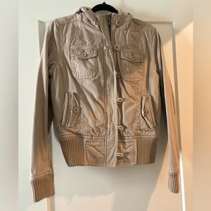 Aeropostale Fur Lined Jacket (Size M) - Missing Fur Hoodie Attachment